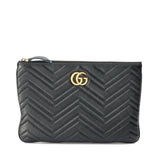 GG Marmont Pouch in Calfskin, Gold Hardware