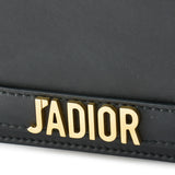 J'adior Wallet on chain in Calfskin, Gold Hardware
