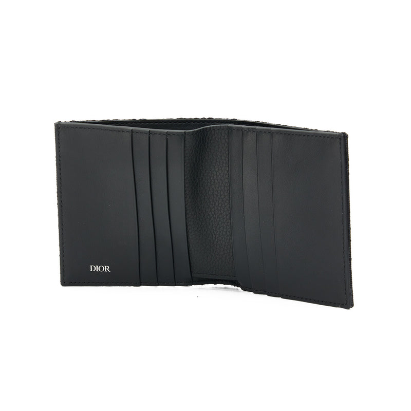 Oblique Vertical Wallet in Jacquard, Silver Hardware