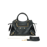 Neo Classic Small Top handle bag in Calfskin, Gold Hardware