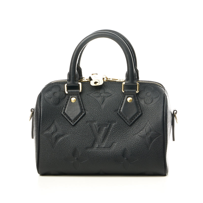 Louis Vuitton Speedy Bandouliere 20 Monogram Brown/Black in Coated