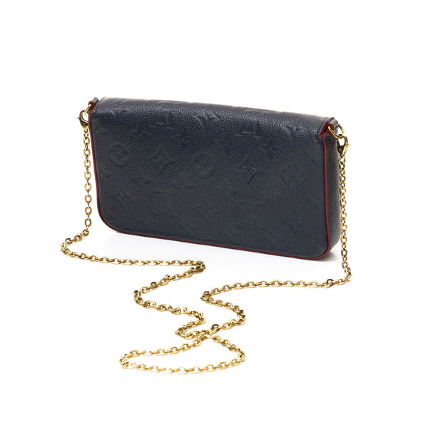Felicie Shoulder bag in Monogram Empreinte leather, Gold Hardware