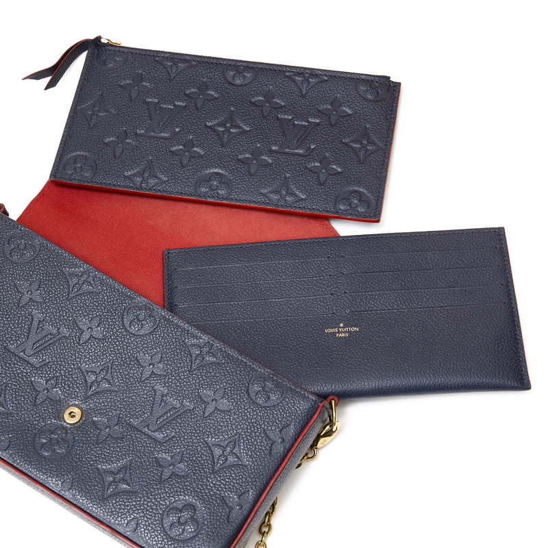 Louis Vuitton MONOGRAM EMPREINTE Monogram Canvas Leather Folding