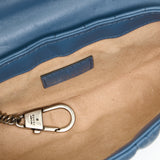 GG Marmont Super Mini Crossbody bag in Calfskin, Gold Hardware