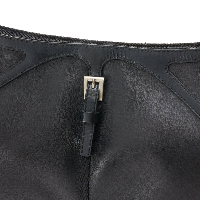 Belt Shoulder bag in Calfskin, Silver Hardware