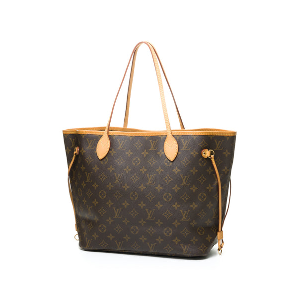 Neverfull MM Tote bag in Monogram Coated Canvas, Gold Hardware
