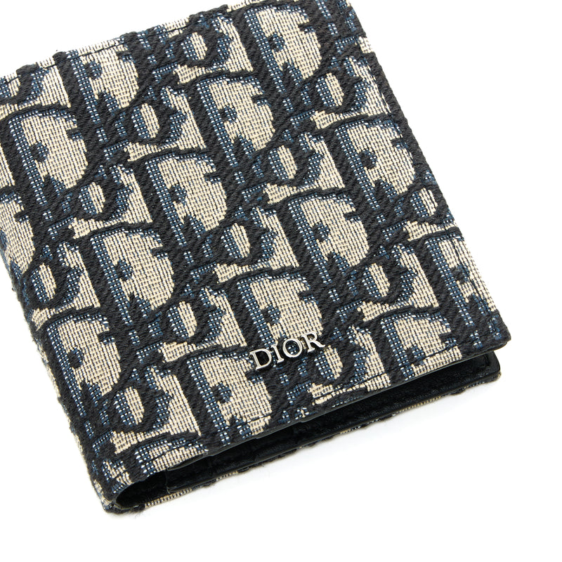 Vertical Oblique Wallet in Jacquard,  Hardware