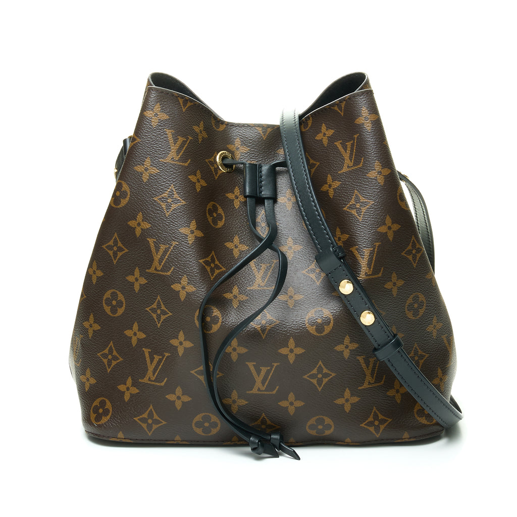 Louis Vuitton Brown Monogram Coated Canvas NeoNoe mm Bucket Bag Gold Hardware, 2018 (Very Good)