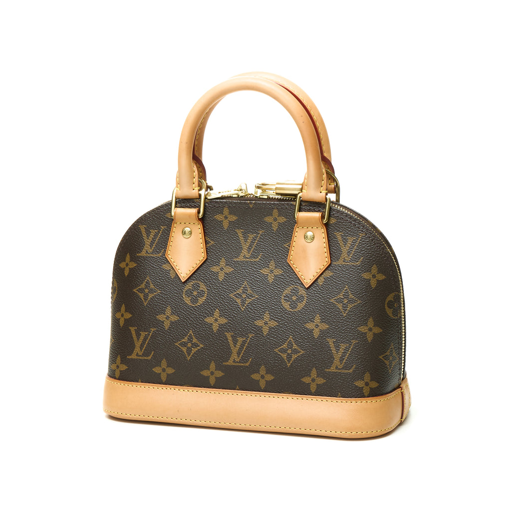 Louis Vuitton Alma Bb Monogram Beige Coated Canvas