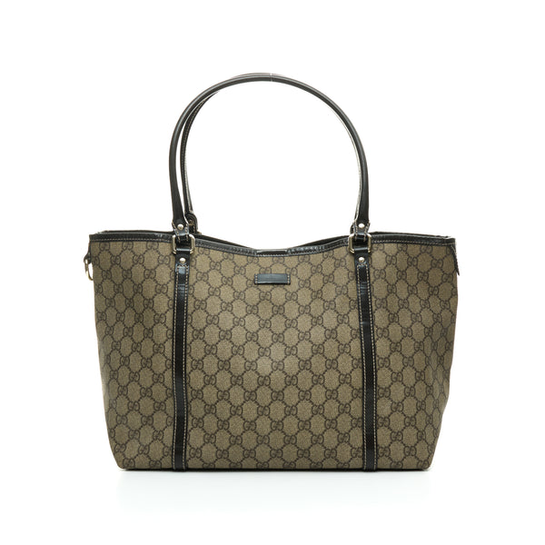 GG Tote bag in Monogram coated canvas, Light Gold Hardware
