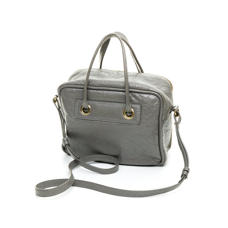 Two-Way Bag Top handle bag in Distressed Leather, Gold Hardware