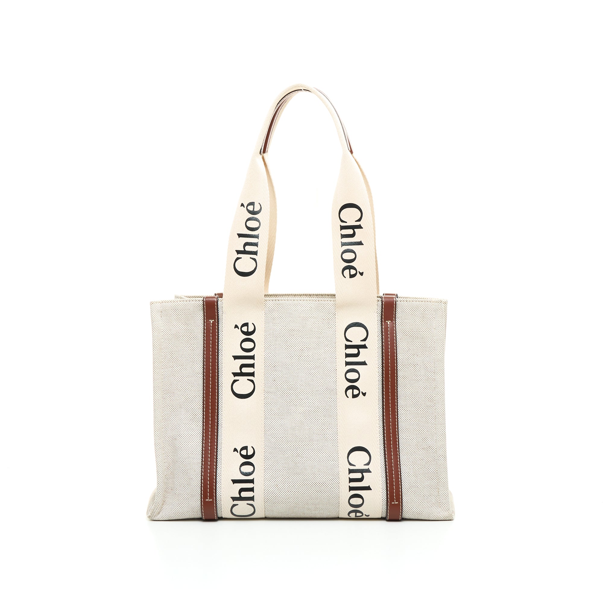 Woody Medium Tote bag in Coated canvas