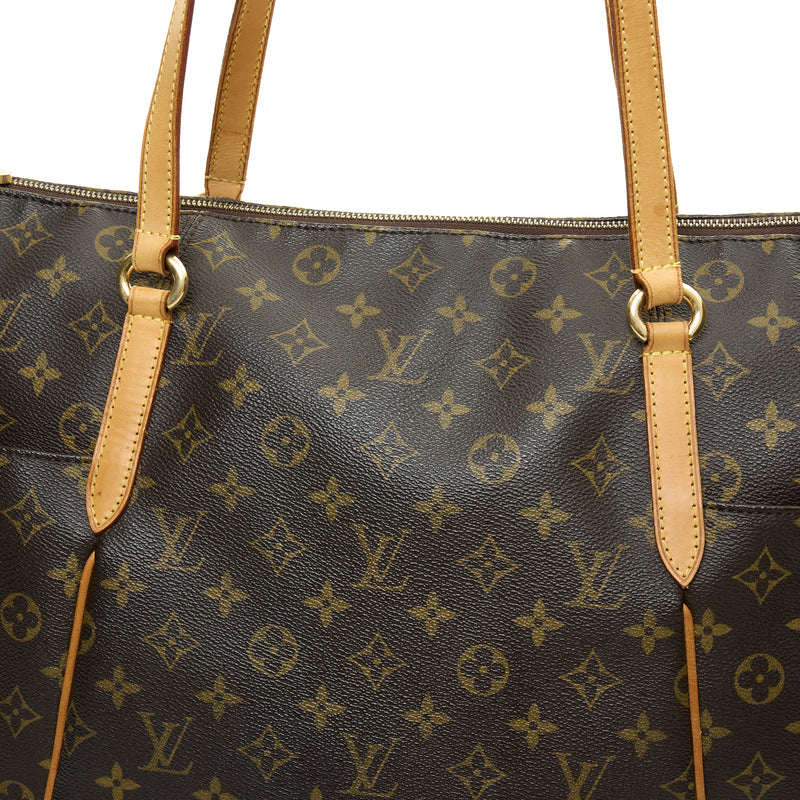 Totally GM Top handle bag in Monogram Coated Canvas, Gold Hardware