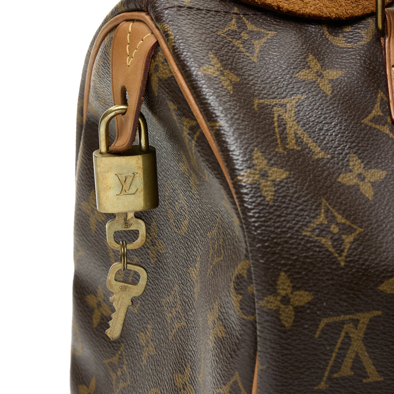 louis vuitton speedy 30 (du0143) monogram canvas gold hardware