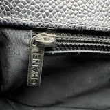 Boy Medium Shoulder bag in Caviar leather, Ruthenium Hardware