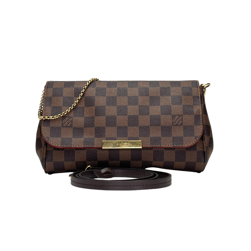 LOUIS VUITTON NEVERFULL MM IN DAMIER EBENE W ROSE BALLERINE INTERIOR –  BLuxe Boutique