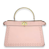 ISeeU Pink Top Handle Bag in Calfskin, Gold hardware