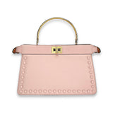 ISeeU Pink Top Handle Bag in Calfskin, Gold hardware