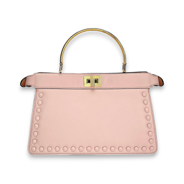 ISeeU Pink Top Handle Bag in Calfskin, Gold hardware