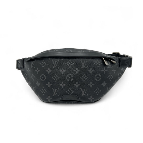 Discovery Navy Belt Bag in Monogram Coated Canvas, Silver hardware