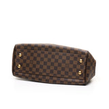 Trevi Damier PM Top handle bag in Coated canvas, Gold Hardware