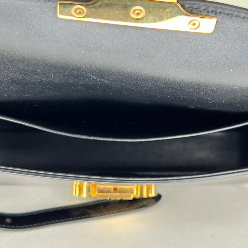 Claude Triphome Shoulder bag in Calfskin, Gold Hardware