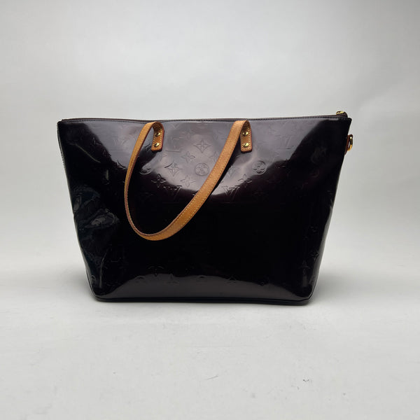 Bellevue GM Top handle bag in Monogram Vernis leather, Gold Hardware