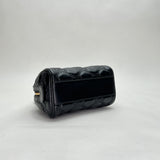 Matelassé Mini Top handle bag in Calfskin, Gold Hardware