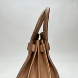Sac De Jour Small Top handle bag in Calfskin, Gold Hardware