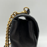 College Large Top handle bag in Calfskin, Gold Hardware