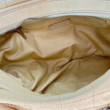 Vintage Chocolate Bar Boston Shoulder bag in Calfskin, Silver Hardware