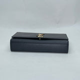 Kate Medium Crossbody bag in Caviar leather, Gold Hardware