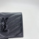 Card Case Card holder in Caviar leather, Lacquered Metal Hardware