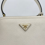 Matinee Small Top handle bag in Saffiano leather, Gold Hardware