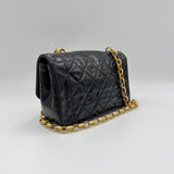 Diana Crossbody bag in Patent leather, Gold Hardware