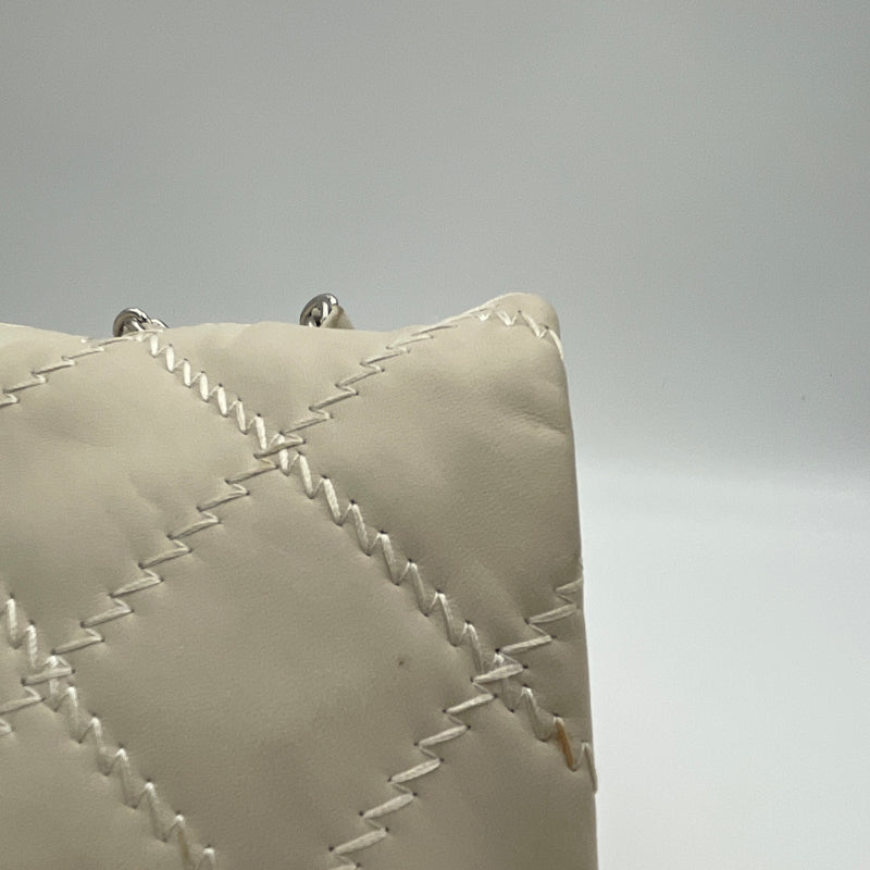 Ultra Stitch Shoulder bag in Lambskin, Silver Hardware