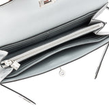 Kelly Wallet in Exotic Leather, Silver Hardware