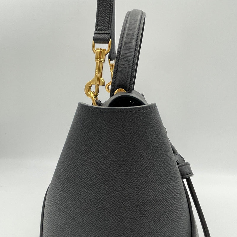Belt Mini Top handle bag in Calfskin, Gold Hardware