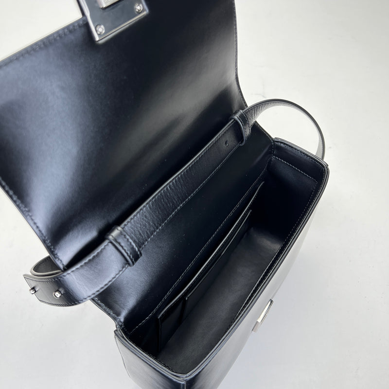 4G Crossbody bag in Calfskin, Silver Hardware