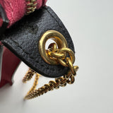Pocket Clutch on Chain Medium Shoulder bag in Calfskin, Gold Hardware