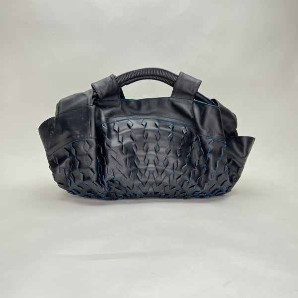 Travel Top handle bag in Calfskin, Silver Hardware