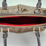 Trevi Damier Ebene PM Top handle bag in Coated canvas, Gold Hardware