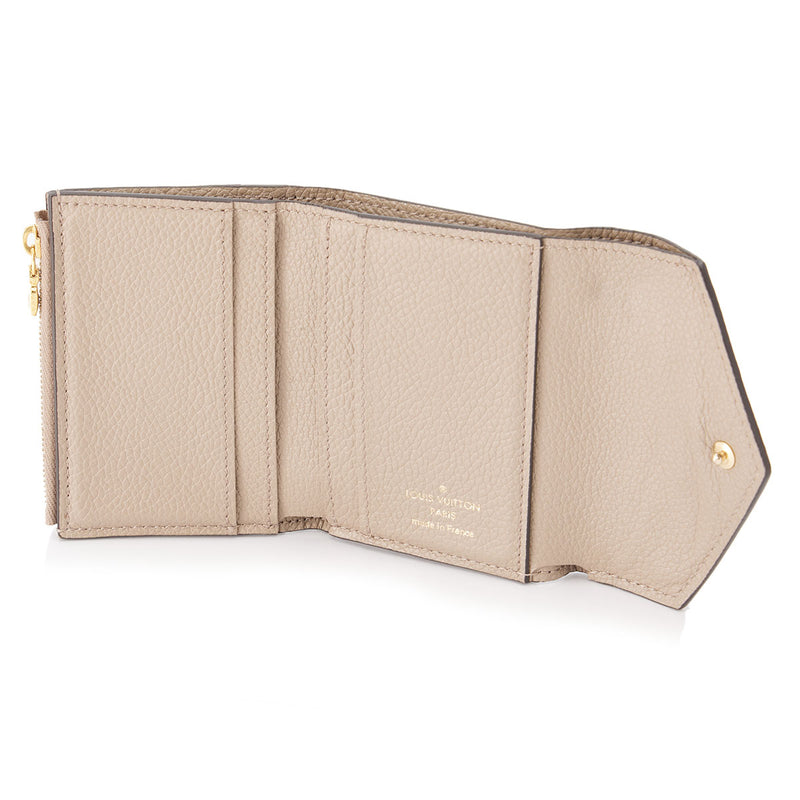 Zoe Compact Wallet in Monogram Empreinte Leather, Gold Hardware