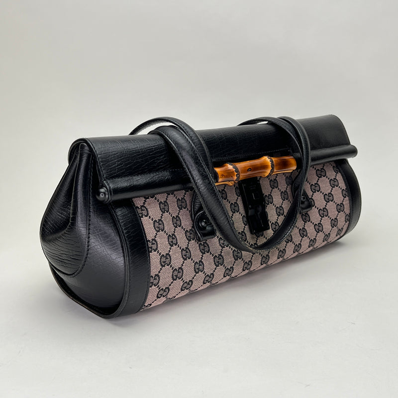 Bamboo Bullet Top handle bag in Jacquard, N/A Hardware