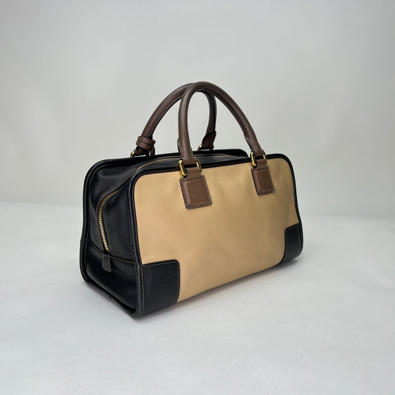 Amazona 29 Top handle bag in Calfskin, Gold Hardware