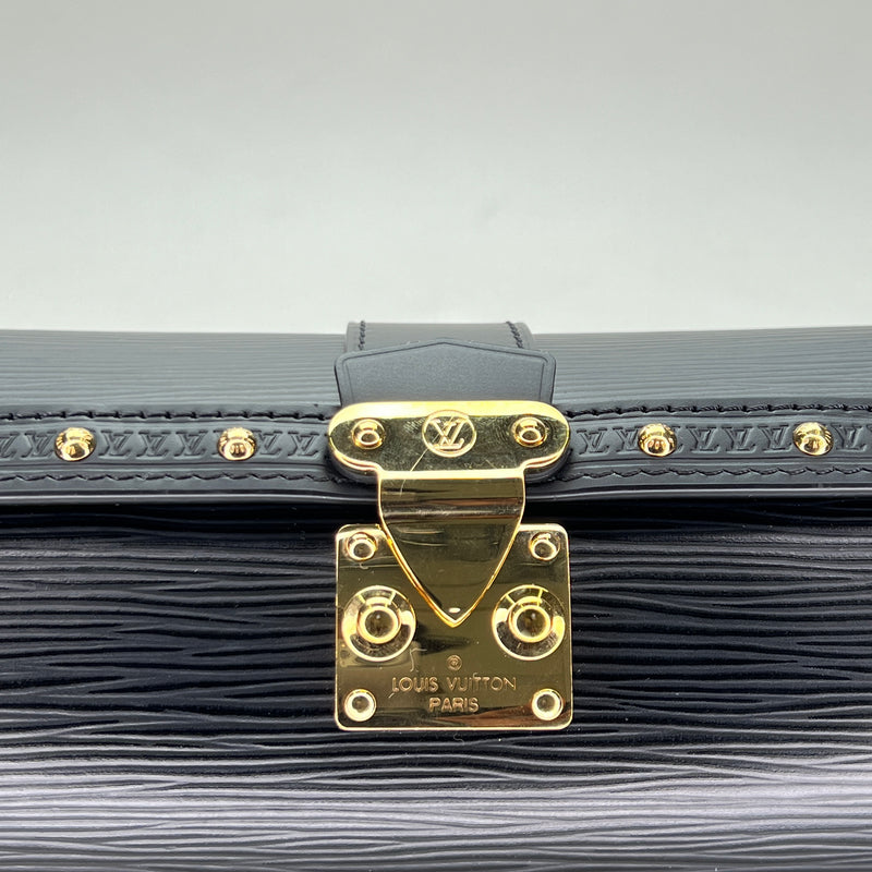 Papillon Trunk Crossbody bag in Epi leather, Silver Hardware