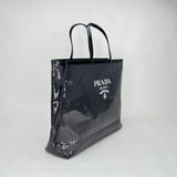 Logo Tote bag in Sequins, Silver Hardware