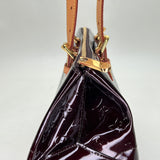 Rosewood  Top handle bag in Monogram Vernis leather, Gold Hardware