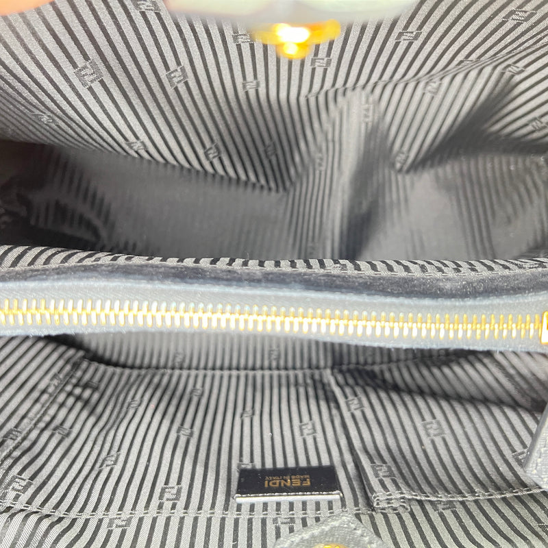 2Jours  Medium Top handle bag in Calfskin, Gold Hardware