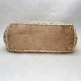 Tessuto Woven Satchel Top handle bag in Nylon, Gold Hardware